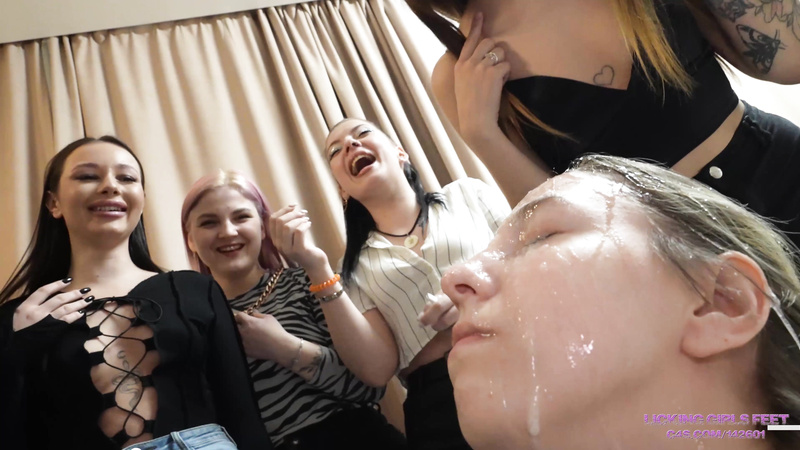 Brutal Eight Mistresses Hard Spitting Humiliation