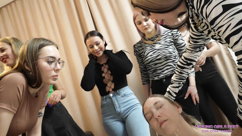 Brutal Eight Mistresses Hard Spitting Humiliation