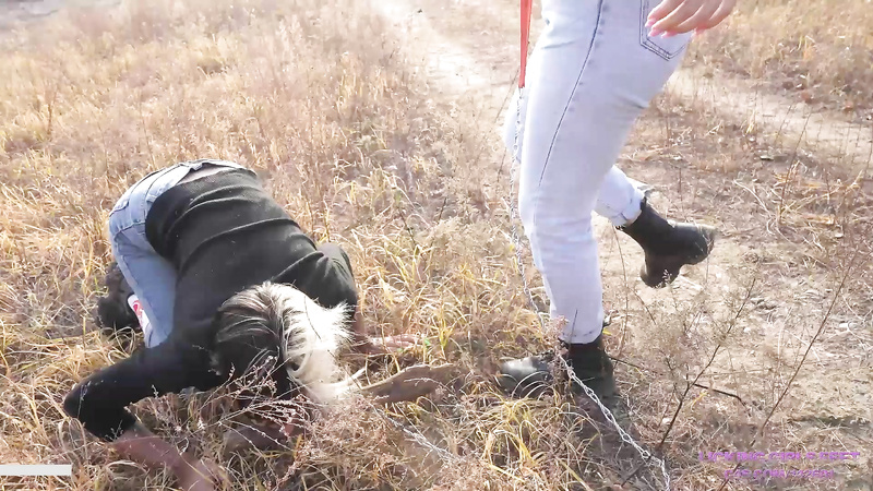 Nicole Walking And Training A Devoted Pet