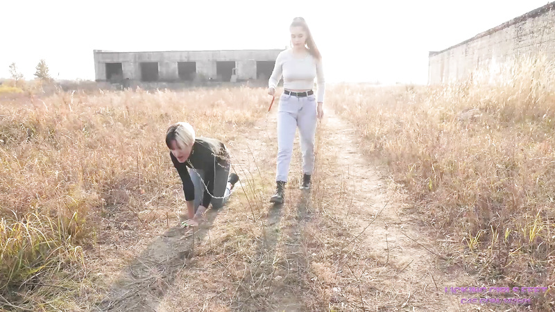 Nicole Walking And Training A Devoted Pet