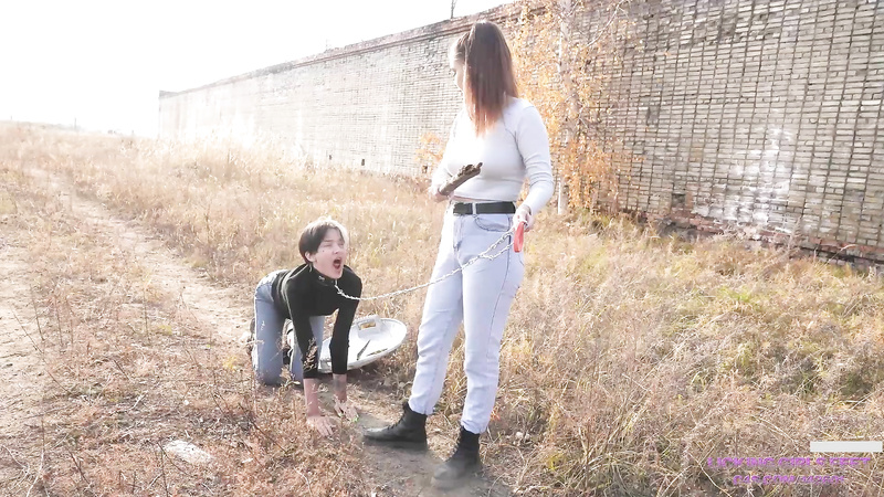 Nicole Walking And Training A Devoted Pet