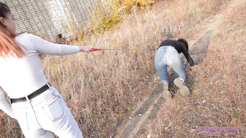 Nicole Walking And Training A Devoted Pet