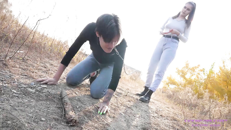 Nicole Walking And Training A Devoted Pet