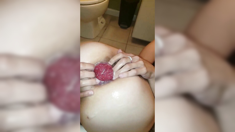 Anal fisting prolapse in the shower