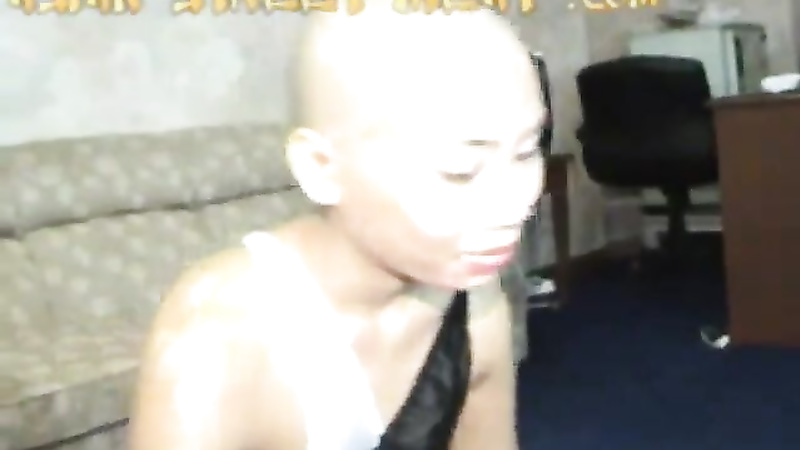 Asian head shave and fuck