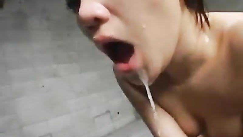 Asian deepthroat during enema’s