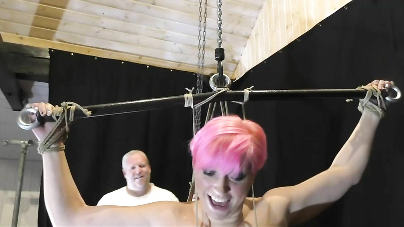 Breasts In Pain - Breast Suspension Photoshooting For Nova Pink