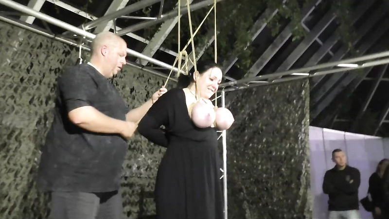 Breasts In Pain - More Public Breast Torture For Titslave Cat