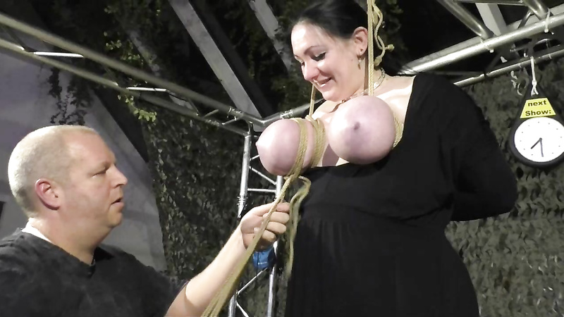 Breasts In Pain - More Public Breast Torture For Titslave Cat