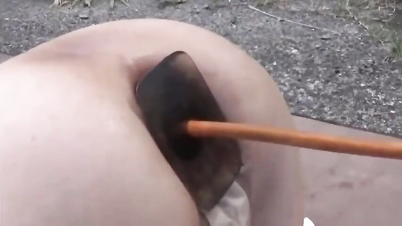 Asian Huge buttolug enema