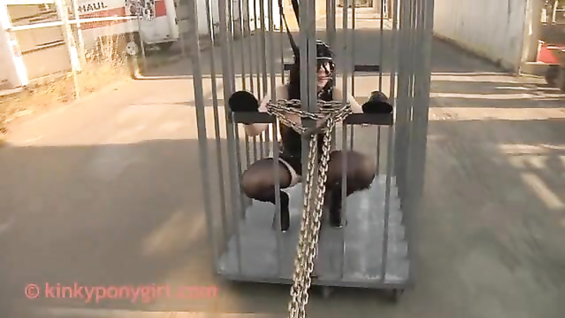 KINKY PONYGIRL - Cage Ride